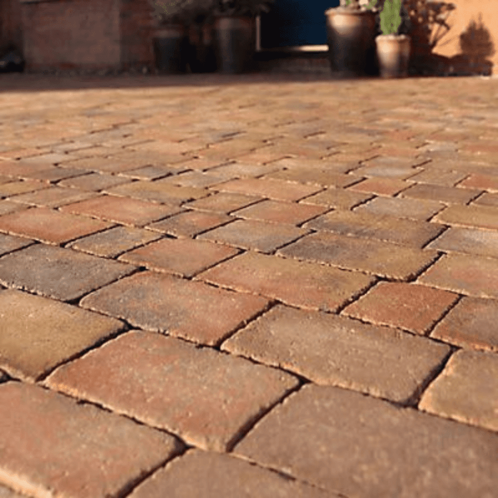 Close up block paving services