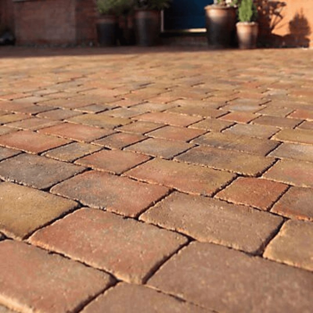 Close up block paving services