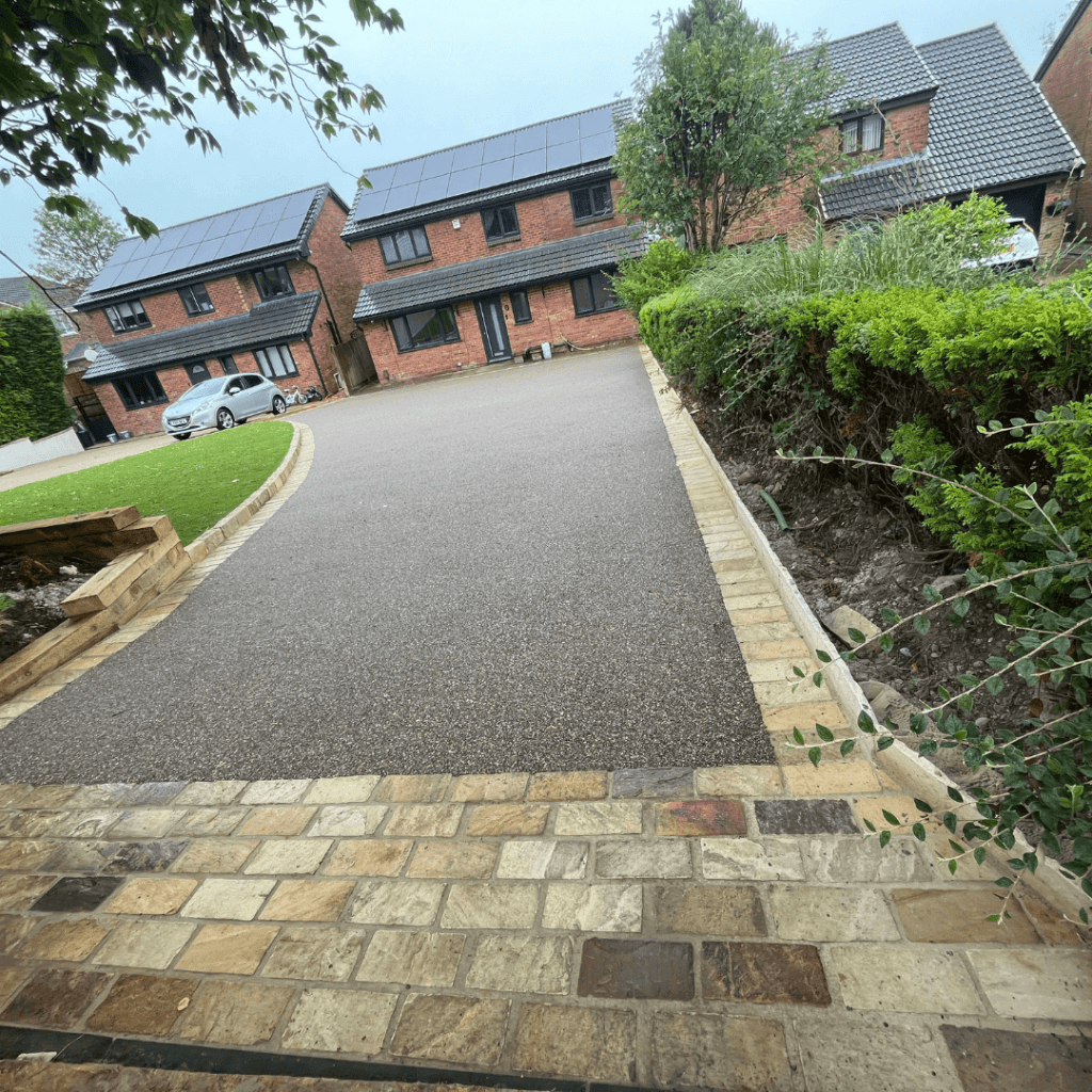 Large drive resin bound finish