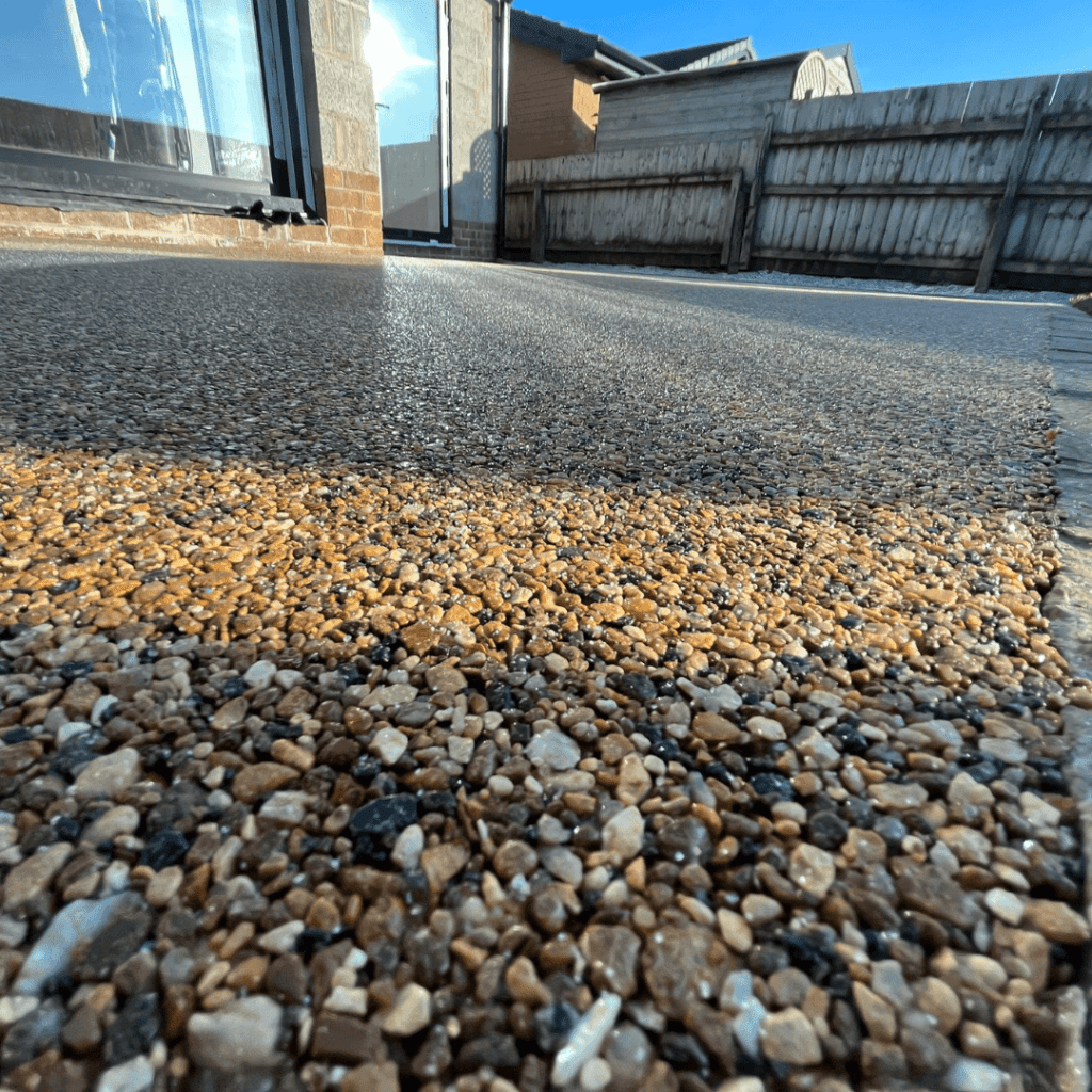 resin driveway close up
